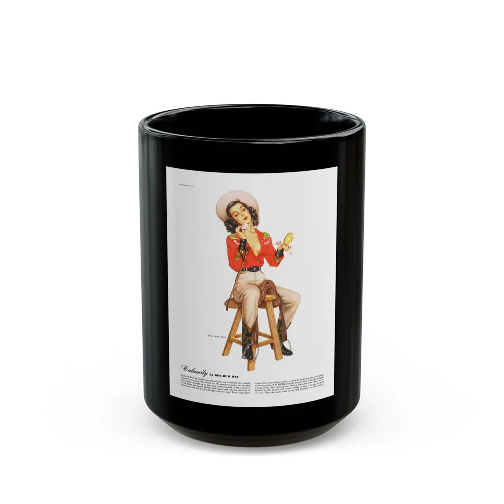 Calamity, Esquire, September 1947 - Black Coffee Mug-15oz-Go Mug Yourself