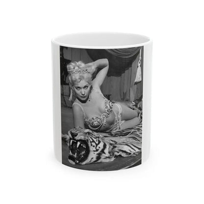 Kim Novak #299 (Vintage Female Icon) White Coffee Mug-11oz-Go Mug Yourself