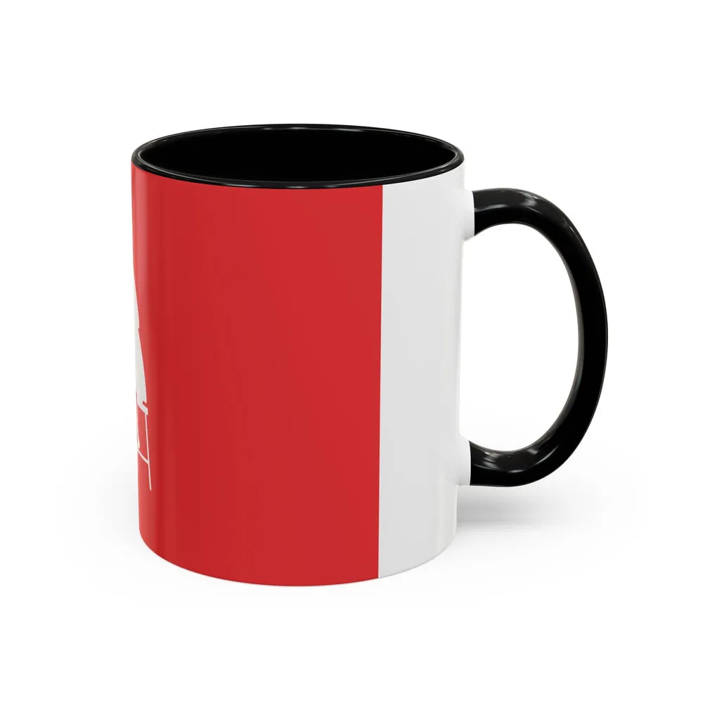 Flag of Horningsea UK - Accent Coffee Mug-Go Mug Yourself