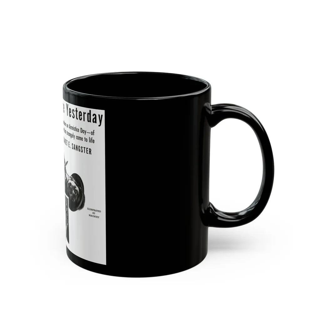 Day Before Yesterday, Liberty magazine, November 12, 1938 - Black Coffee Mug-Go Mug Yourself