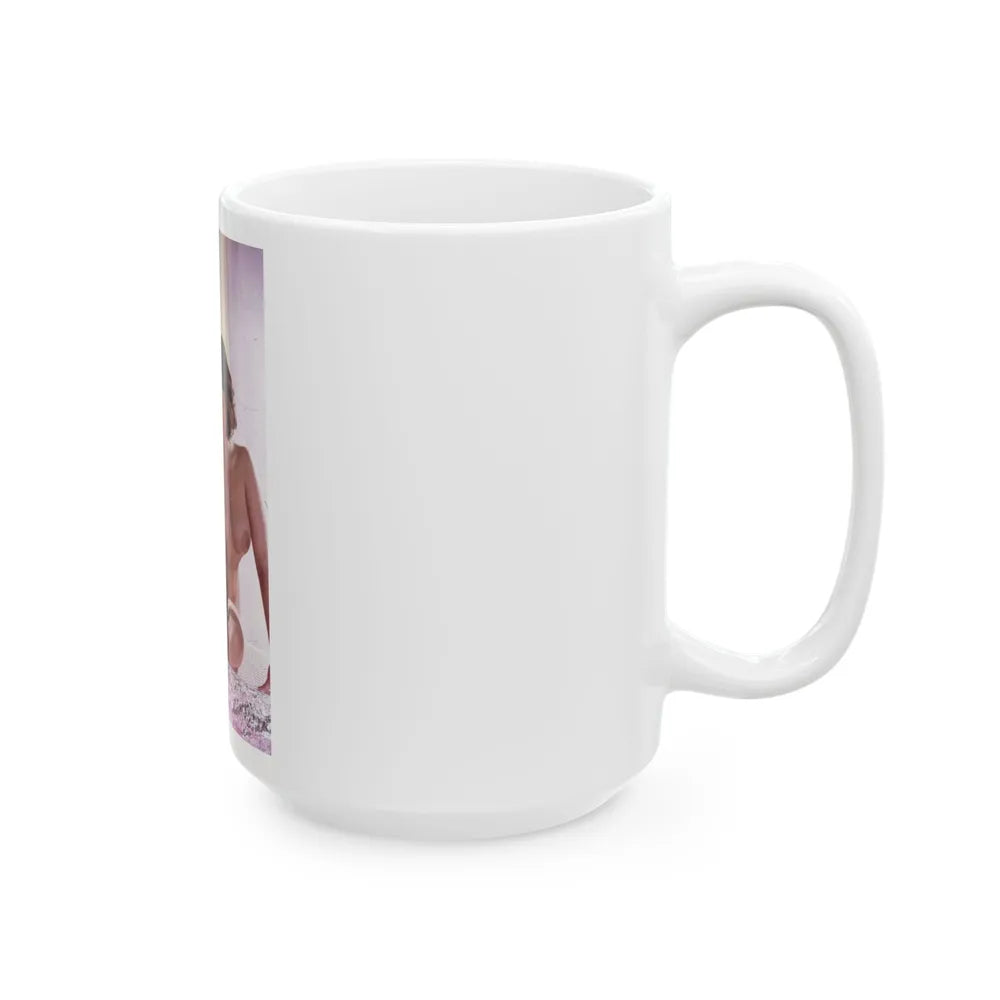 June Palmer #211 - Topless (Vintage Female Icon) White Coffee Mug-Go Mug Yourself