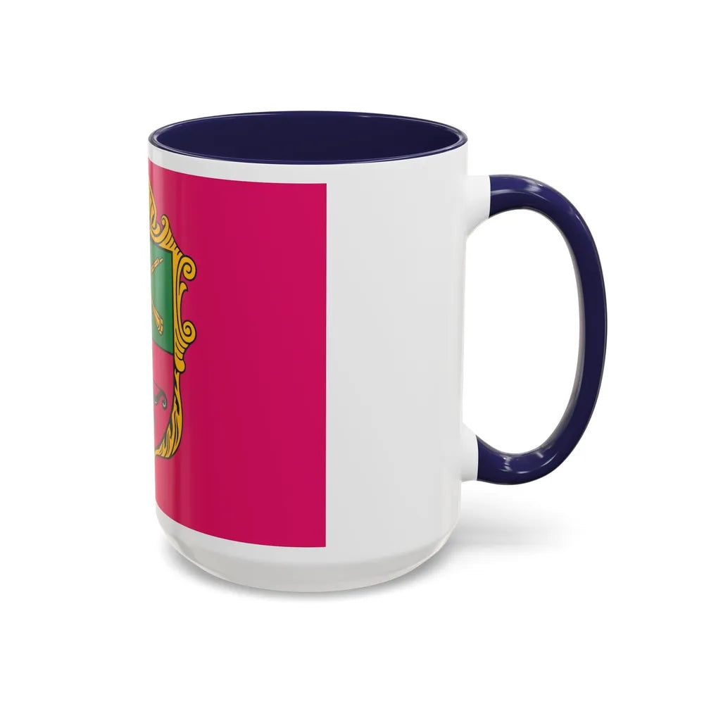 Flag of Zaporizhzhia Ukraine - Accent Coffee Mug-Go Mug Yourself