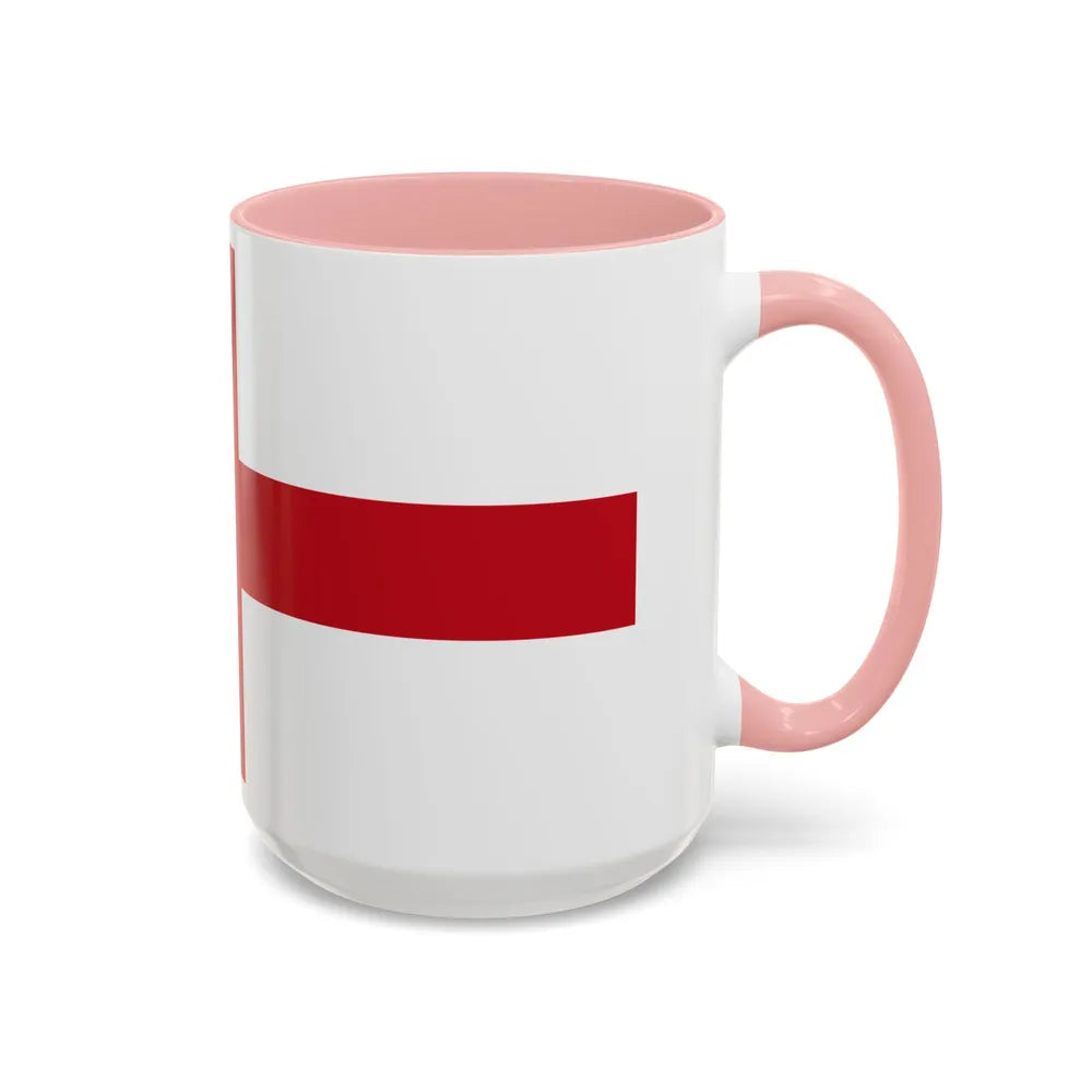 Flag of Genoa Italy - Accent Coffee Mug-Go Mug Yourself