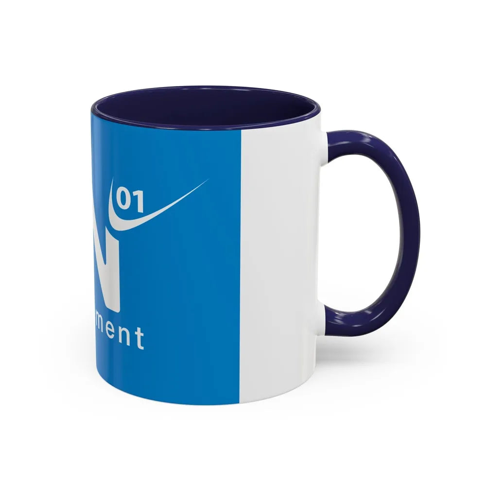 Flag of Ain France - Accent Coffee Mug-Go Mug Yourself