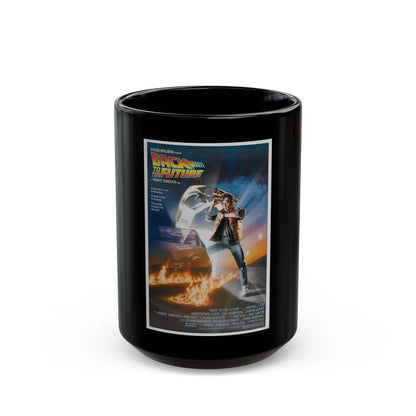 BACK TO THE FUTURE 1985 Movie Poster - Black Coffee Mug-15oz-Go Mug Yourself