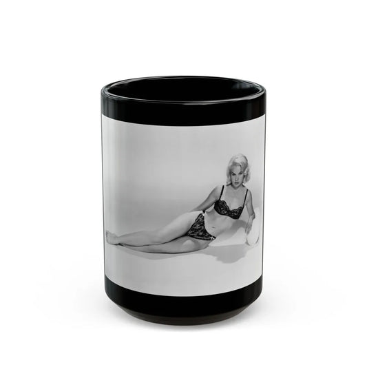 Carroll Baker #23 (Vintage Female Icon) Black Coffee Mug-15oz-Go Mug Yourself