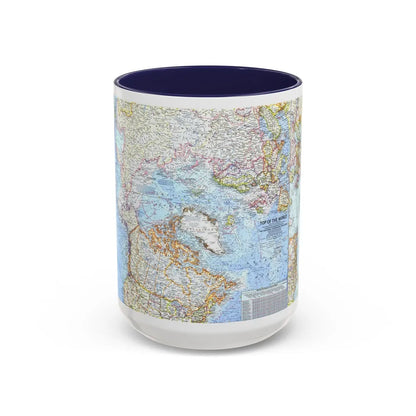 Top Of The World (1965) (Map) Accent Coffee Mug-15oz-Navy-Go Mug Yourself