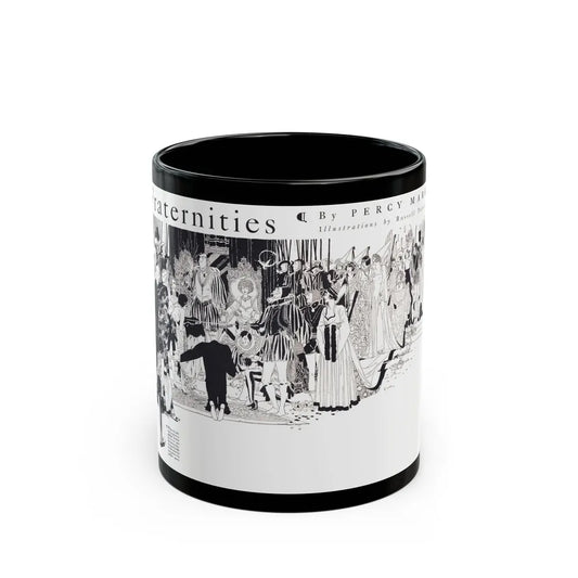 Fraternities, College Humor, September 1926 - Black Coffee Mug-11oz-Go Mug Yourself