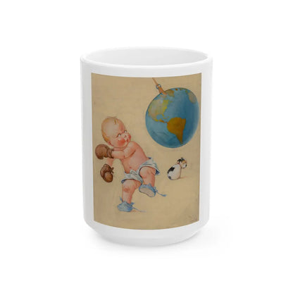 Boxing the World - White Coffee Mug-15oz-Go Mug Yourself