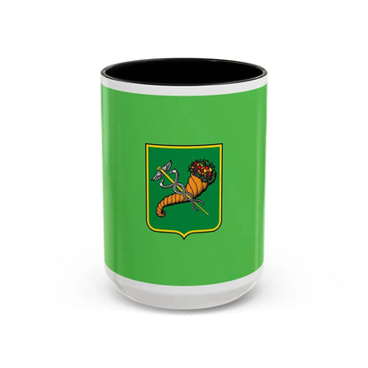 Flag of Kharkiv Ukraine - Accent Coffee Mug-15oz-Black-Go Mug Yourself