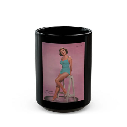 Terry Moore #539 - 8x11 60's Era Photoplay Magazine Page (Vintage Female Icon) Black Coffee Mug-15oz-Go Mug Yourself