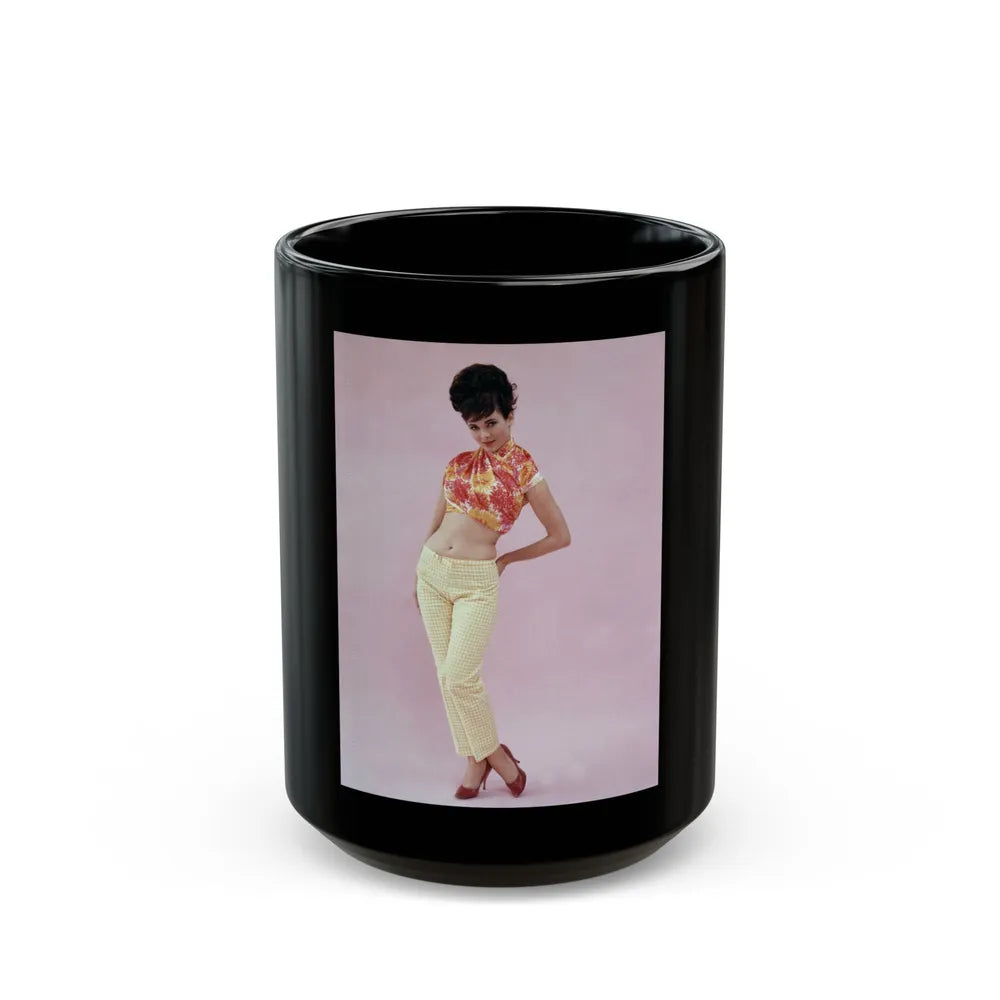 Gila Golan #82 (Vintage Female Icon) Black Coffee Mug-15oz-Go Mug Yourself