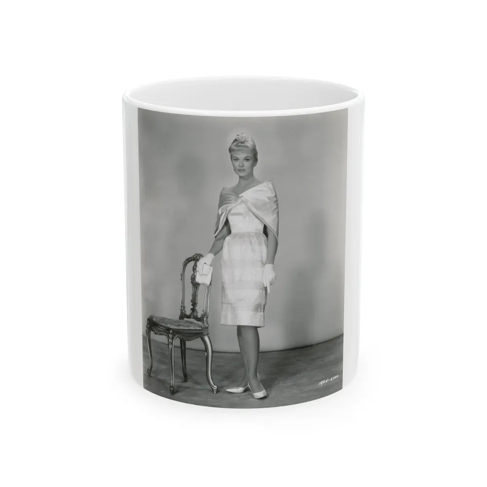 Leslie Parrish #259 (Vintage Female Icon) White Coffee Mug-11oz-Go Mug Yourself