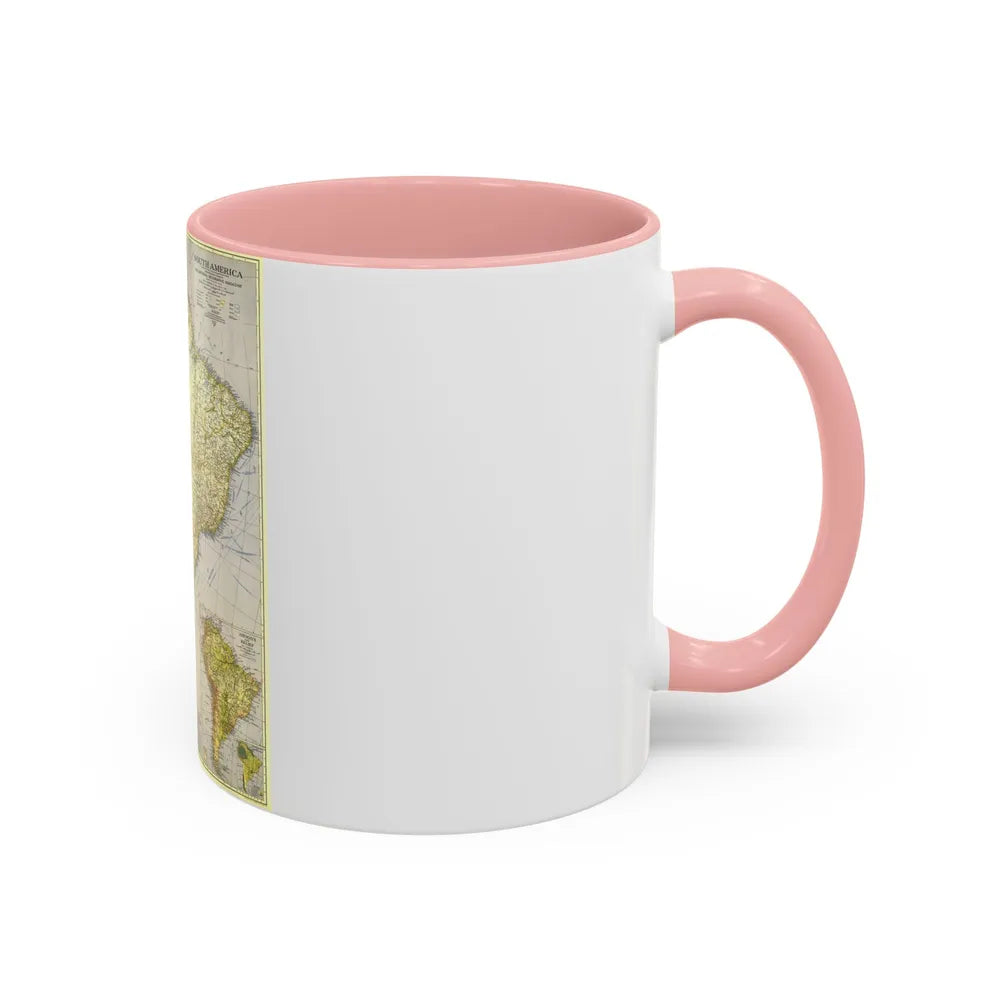 South America (1937) (Map) Accent Coffee Mug-Go Mug Yourself