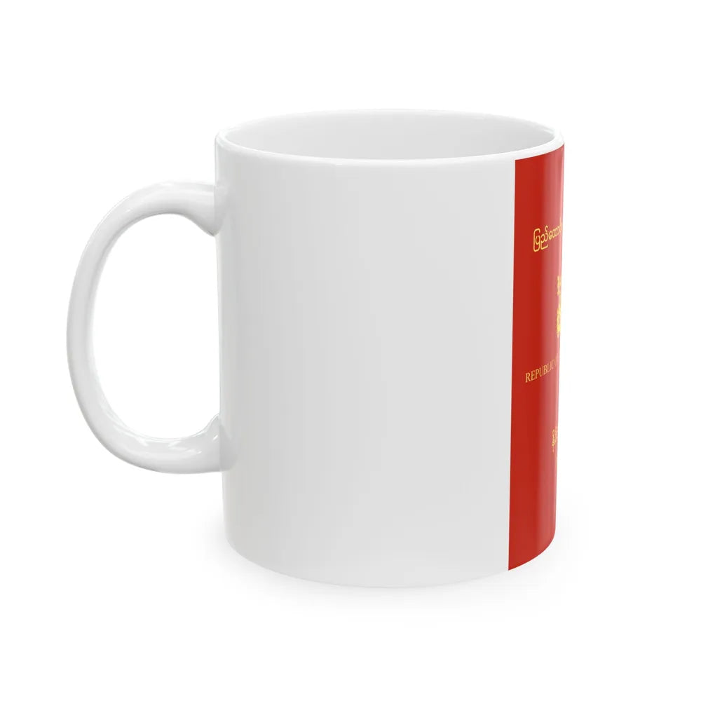 Myanmar Passport - White Coffee Mug-Go Mug Yourself