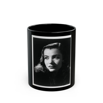 Ella Raines #139 (Vintage Female Icon) Black Coffee Mug-11oz-Go Mug Yourself