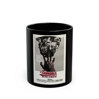 CANNIBALS IN THE STREETS 1980 Movie Poster - Black Coffee Mug-11oz-Go Mug Yourself