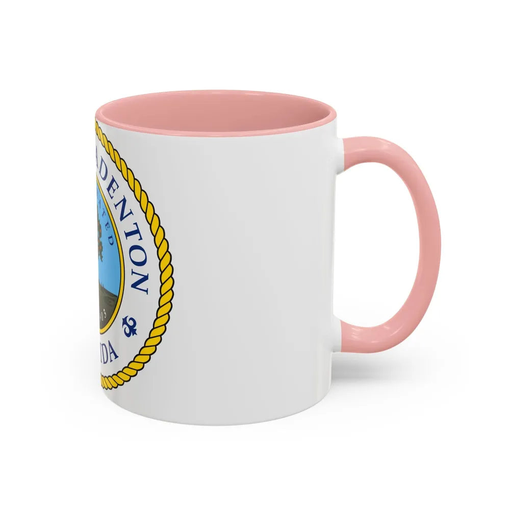 Seal of Bradenton Florida - Accent Coffee Mug-Go Mug Yourself