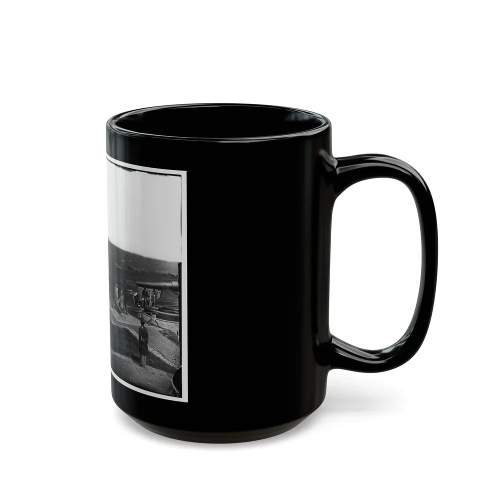 District Of Columbia. Gun Crews Of Company H, 3d Massachusetts Heavy Artillery, At Fort Lincoln (U.S. Civil War) Black Coffee Mug-Go Mug Yourself