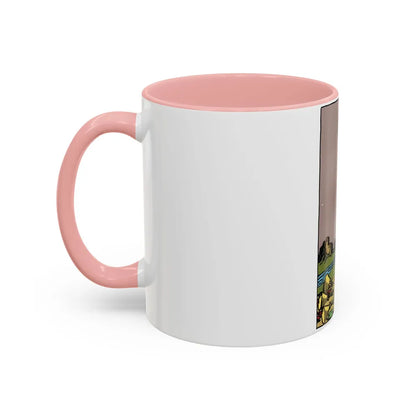 The 5 of Cups (Tarot Card) Accent Coffee Mug-Go Mug Yourself