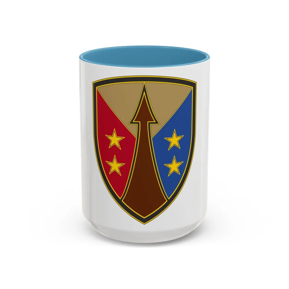 Reserve Sustainment Command (U.S. Army) Accent Coffee Mug-15oz-Light Blue-Go Mug Yourself