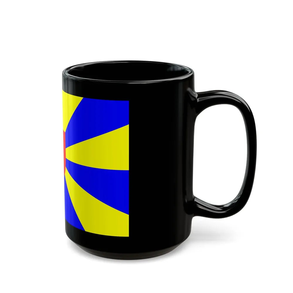 Flag of West Flanders Belgium - Black Coffee Mug-Go Mug Yourself