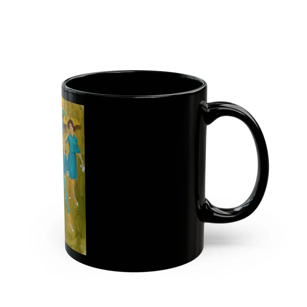 Fashion illustration - Black Coffee Mug-Go Mug Yourself