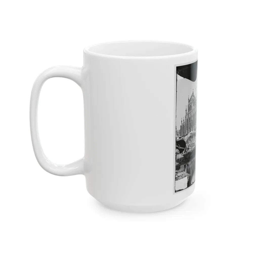 Charleston, S.C. Cathedral Of St. John And St. Finbar; Another View (U.S. Civil War) White Coffee Mug-Go Mug Yourself