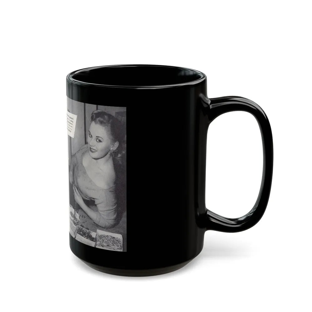 Norma Sykes #150 - 66 PHOTOGRAPHS OF Sabrina U.K. Pocket Mag. Pages 30 & 31 (Vintage Female Icon) Black Coffee Mug-Go Mug Yourself