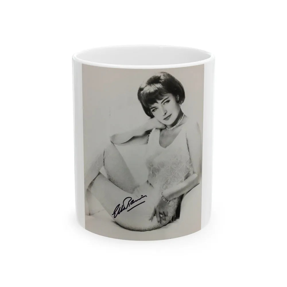 Ella Raines #201 (Vintage Female Icon) White Coffee Mug-11oz-Go Mug Yourself