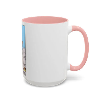 The Queen of Swords (Tarot Card) Accent Coffee Mug-Go Mug Yourself