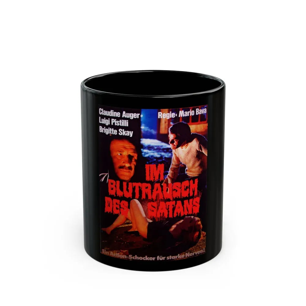 BAY OF BLOOD (GERMAN) 1971 Movie Poster - Black Coffee Mug-11oz-Go Mug Yourself