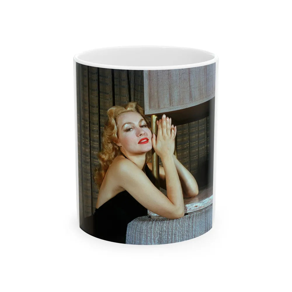 Julie Newmar #438 (Vintage Female Icon) White Coffee Mug-11oz-Go Mug Yourself