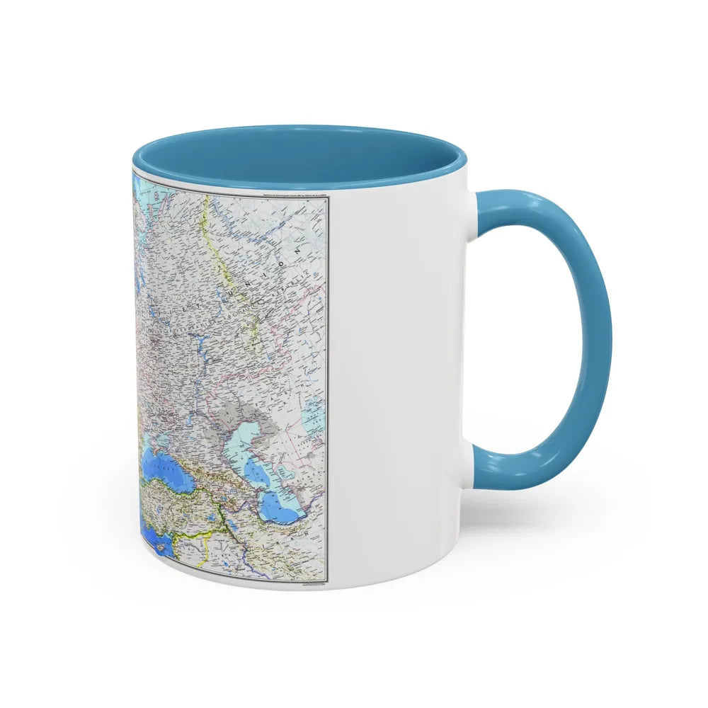 Europe (1983) (Map) Accent Coffee Mug-Go Mug Yourself