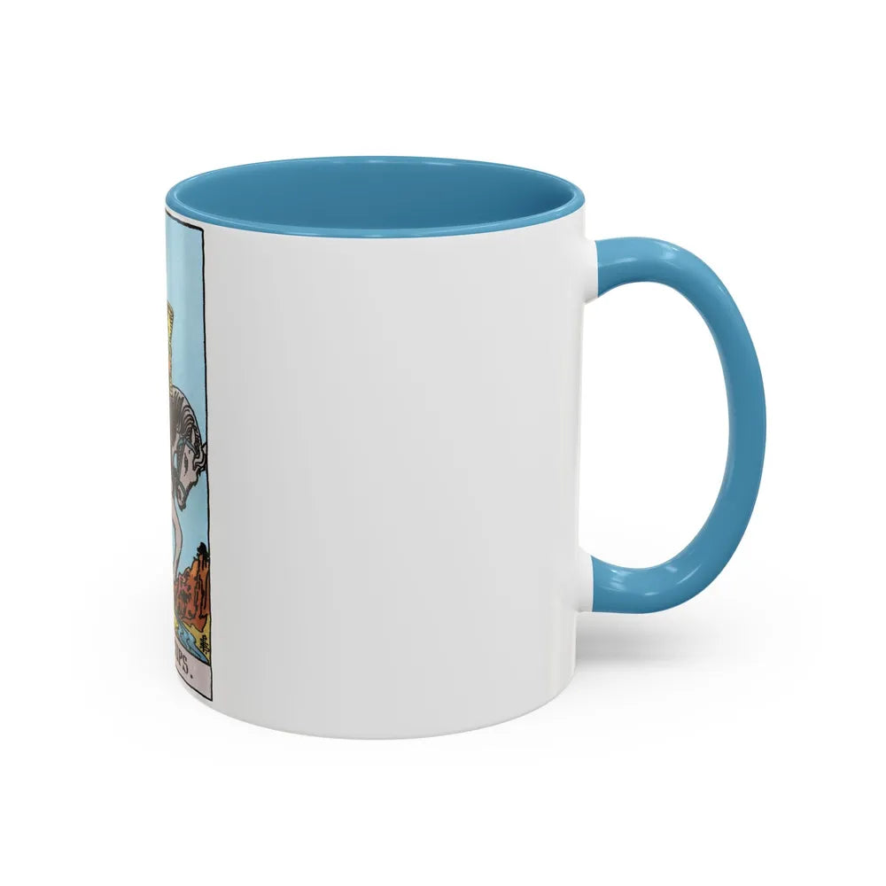 The Knight of Cups (Tarot Card) Accent Coffee Mug-Go Mug Yourself