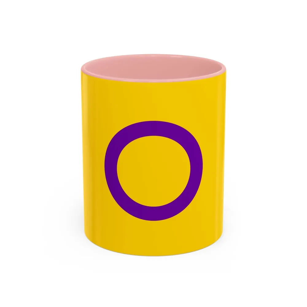 Intersex Pride Flag - Accent Coffee Mug-11oz-Pink-Go Mug Yourself