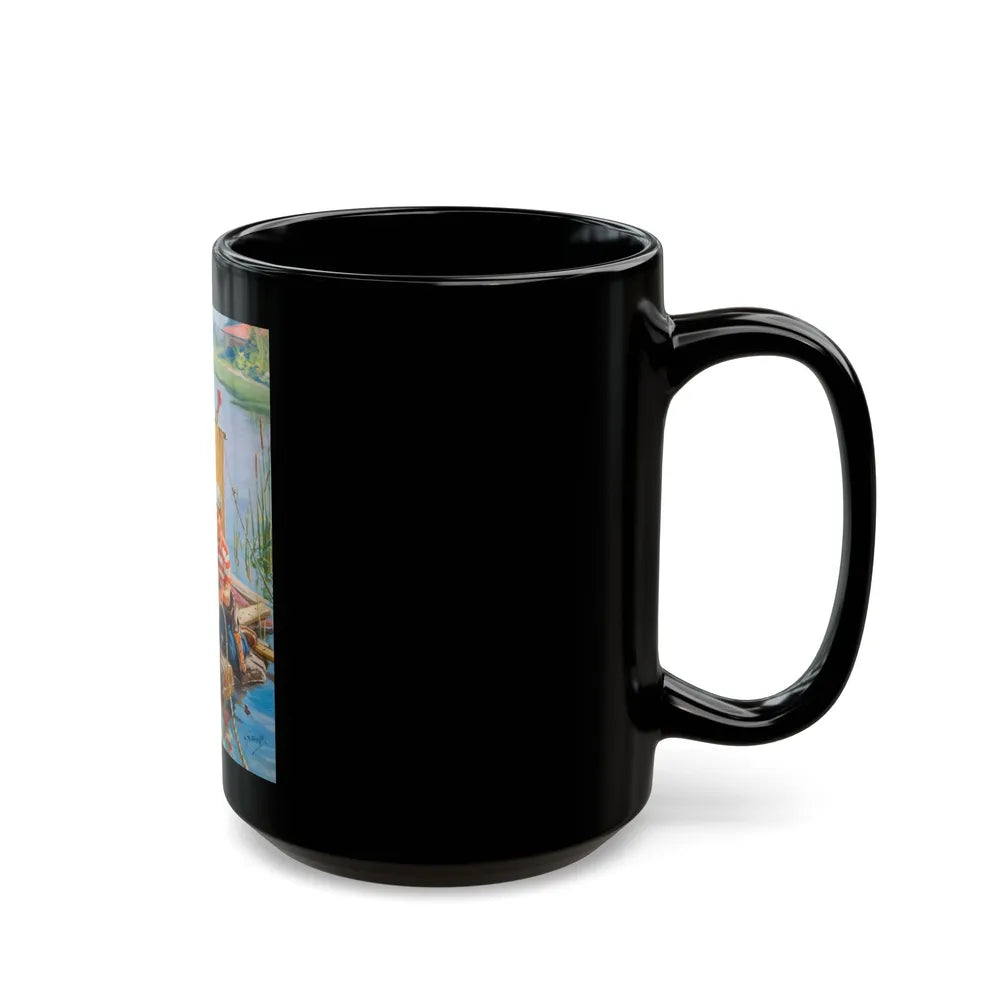 Boys on a Boat - Black Coffee Mug-Go Mug Yourself