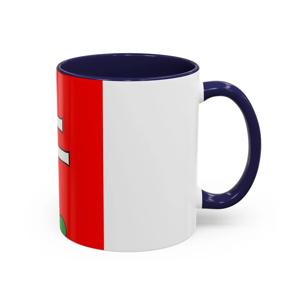 Flag of Elfingen Switzerland - Accent Coffee Mug-Go Mug Yourself