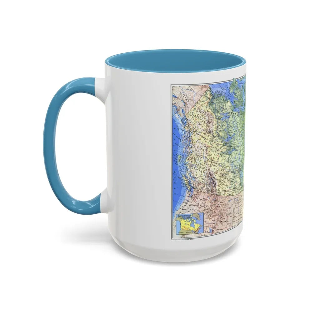 Canada (1985) (Map) Accent Coffee Mug-Go Mug Yourself