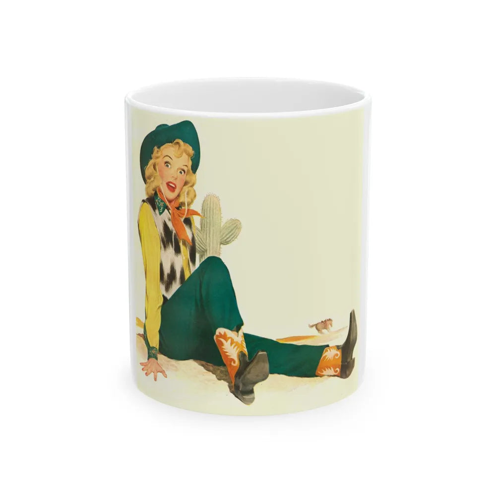 Cowgirl, 1948 - White Coffee Mug-11oz-Go Mug Yourself