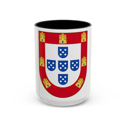 Royal Arms of Portugal - Accent Coffee Mug-15oz-Black-Go Mug Yourself