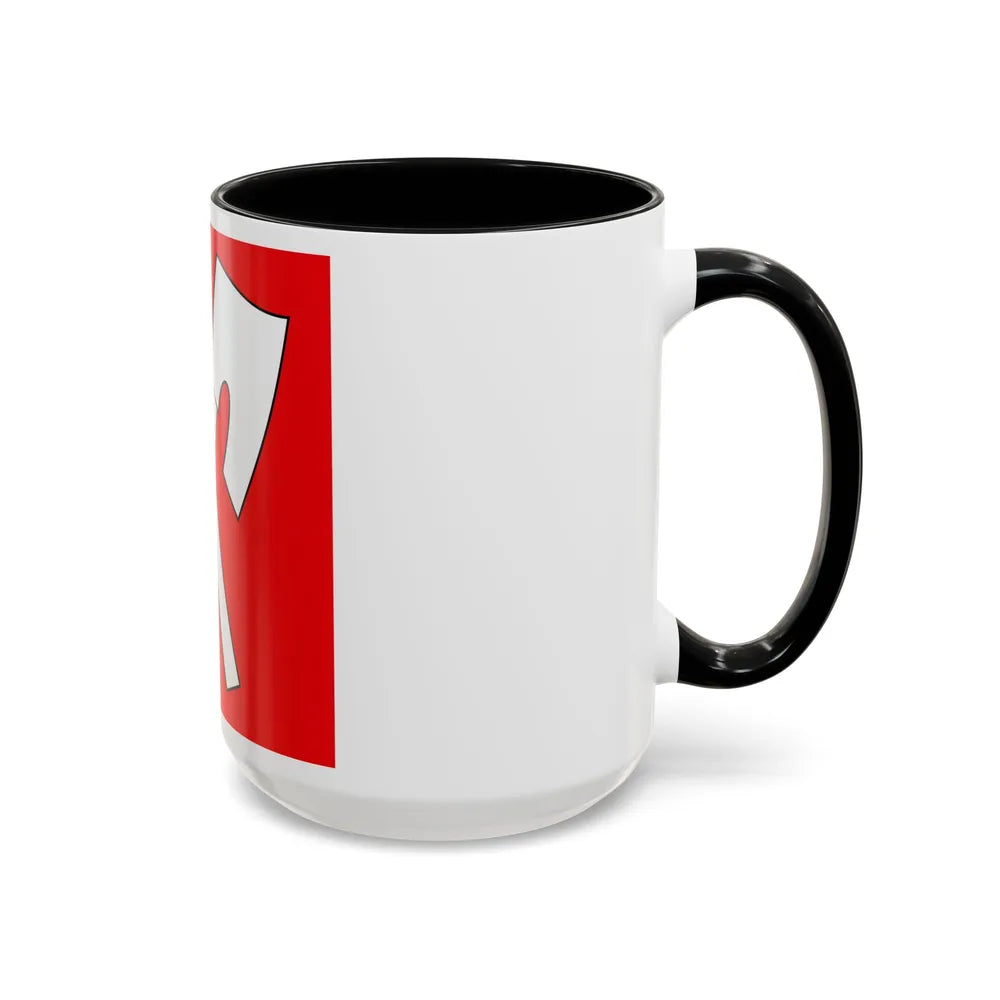 Flag of Biel Switzerland - Accent Coffee Mug-Go Mug Yourself