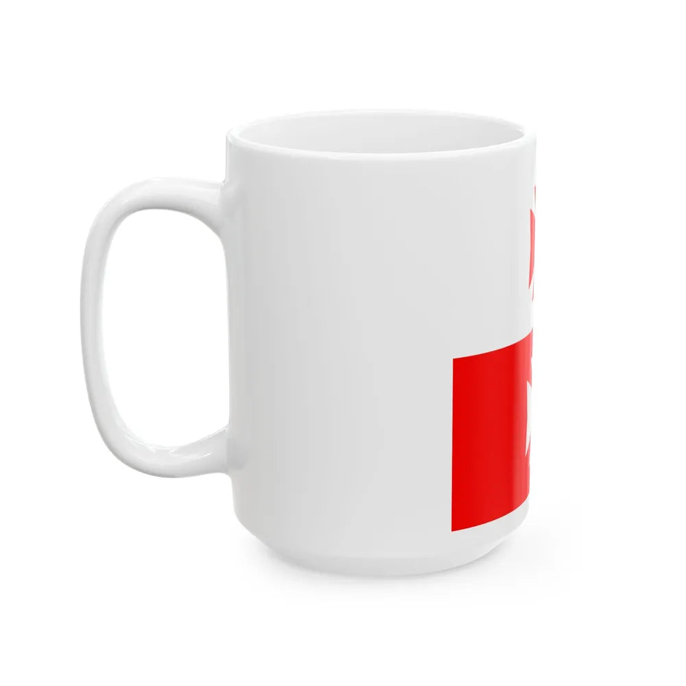 Flag of La Chaux Switzerland - White Coffee Mug-Go Mug Yourself