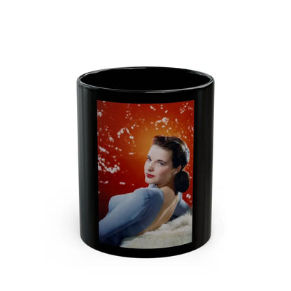 Cathy Downs #04 (Vintage Female Icon) Black Coffee Mug-11oz-Go Mug Yourself