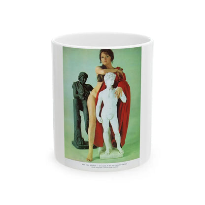 Lisa Gastoni #37 (Vintage Female Icon) White Coffee Mug-11oz-Go Mug Yourself