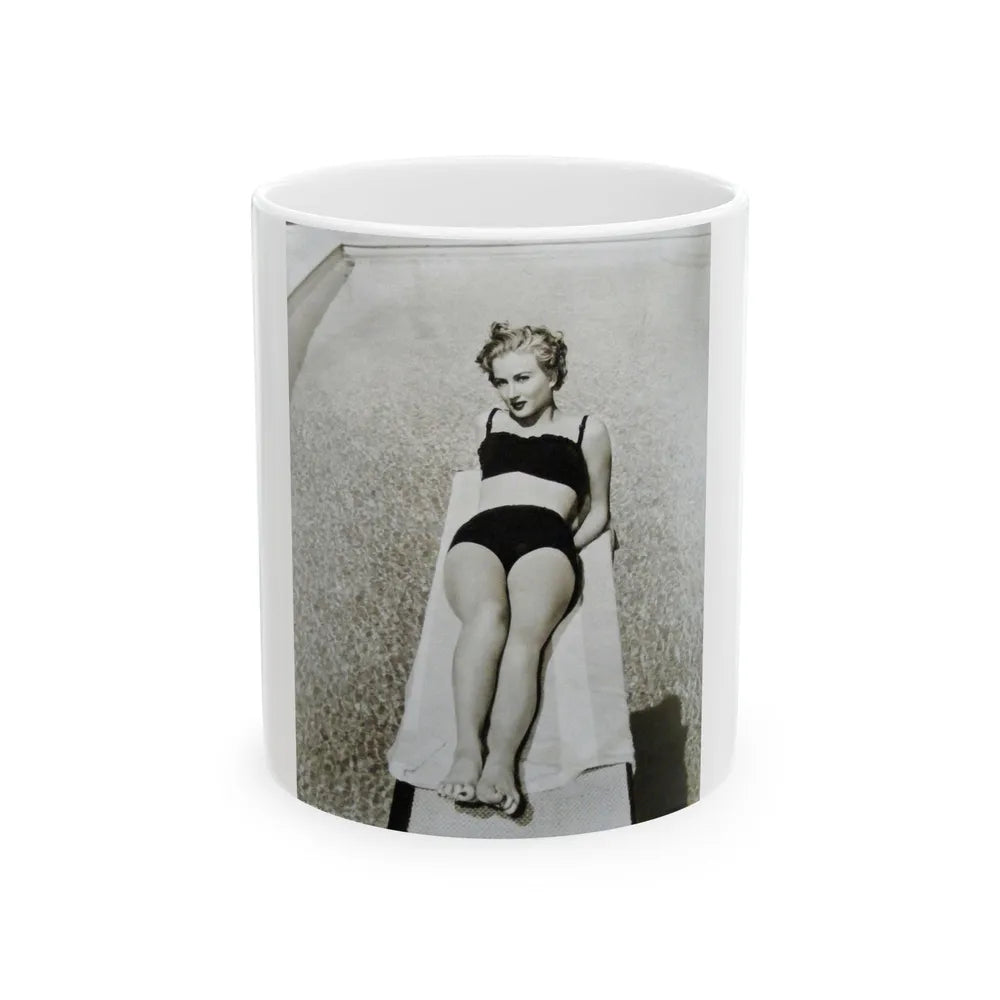 Carol Ohmart #69 (Vintage Female Icon) White Coffee Mug-11oz-Go Mug Yourself