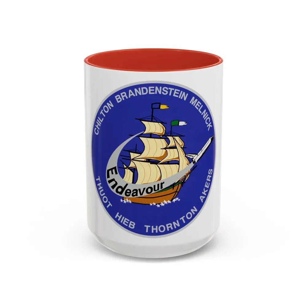 STS 49 (NASA) Accent Coffee Mug-15oz-Red-Go Mug Yourself