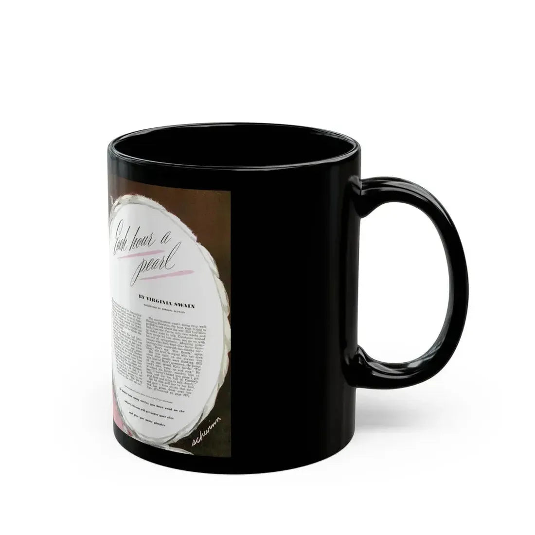 Each Hour a Pearl, Good Housekeeping, June 1946 - Black Coffee Mug - Go Mug Yourself