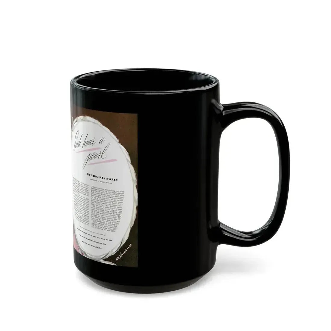 Each Hour a Pearl, Good Housekeeping, June 1946 - Black Coffee Mug - Go Mug Yourself