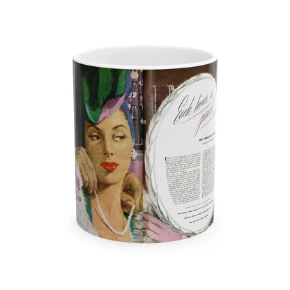 Each Hour a Pearl, Good Housekeeping, June 1946 - White Coffee Mug 11oz - Go Mug Yourself